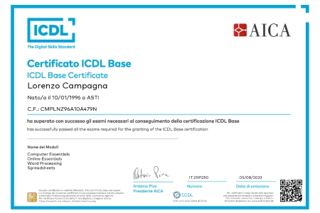 Certificazione ICDL Base